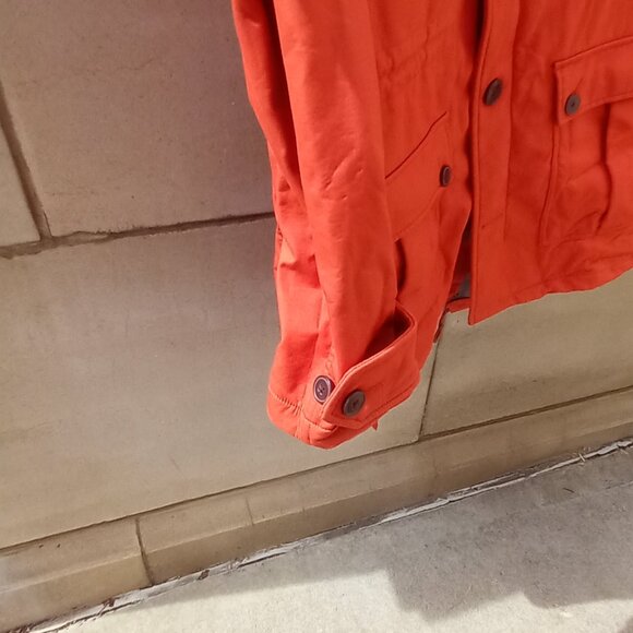 Todd Snyder + Gap Collab Mens Coat Hooded Parka Cadet Orange w/ Removeable Liner - Picture 3 of 16